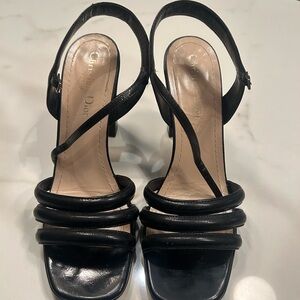Dior Black Strappy Heels